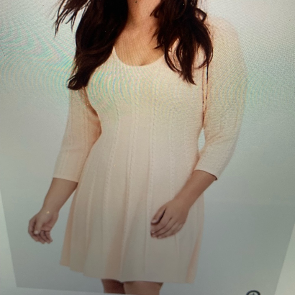Torrid pink sweater short dress